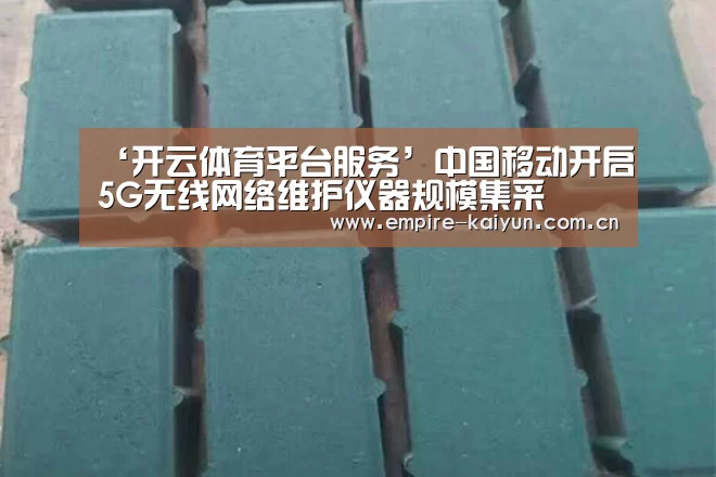 ‘开云体育平台服务’中国移动开启5G无线网络维护仪器规模集采(图2) 开云体育入口